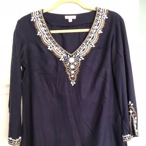 Lily Pulitzer Beaded Tunic